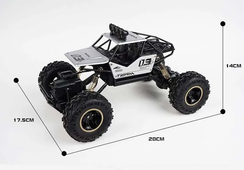 Сплав четыре колеса Rc автомобиль Альпинизм грязный велосипед Багги Радио пульт дистанционного управления высокоскоростной гоночный автомобиль модель игрушки для детей