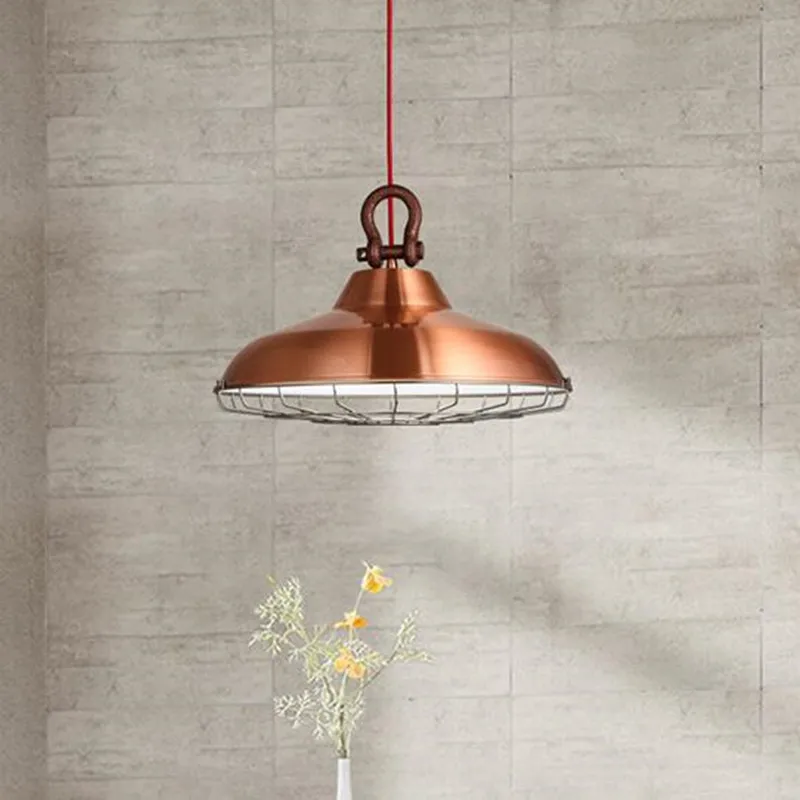 Дизайнерский Лофт промышленный Ретро Железный бар кофе LED подвесной светильник