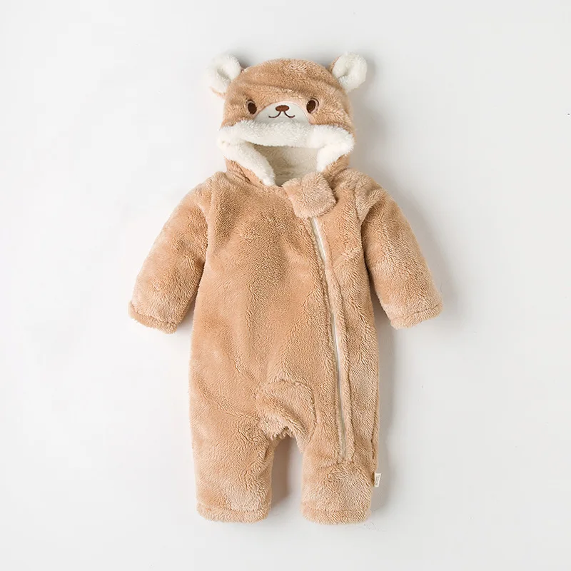 Утепленный комбинезон для маленьких девочек comoleece новый зимний теплый с