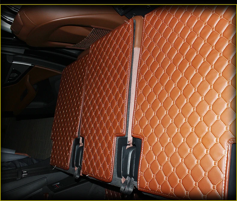 Волокна кожи багажник автомобиля коврик для audi Q7 2008 2009 2010 2011 2012 2013 rs q7 автомобильные аксессуары