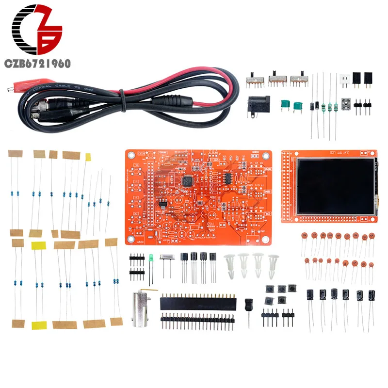 Цифровой экран DSO138 2 4 дюйма TFT осциллограф DIY наборы 200 кГц тестер 1 мс/с полоса