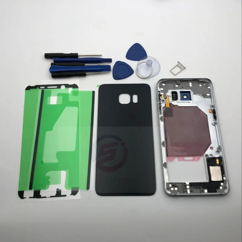 S6 + полный корпус чехол задняя крышка средняя рамка для Samsung Galaxy Edge Plus G928 G928F полные