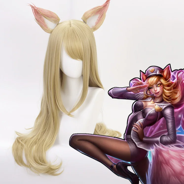 KDA новая кожа Ahri Kda Akali Rogue Assassin Evelynn Kaisa косплей костюм парики синтетические волосы