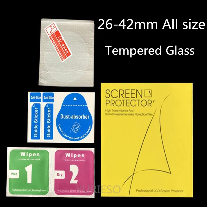 Новые Универсальные круглые умные часы из закаленного стекла диаметром 37 мм 38 мм 39 мм 40 мм 41 мм 42 мм защитная пленка из термополиуретана
