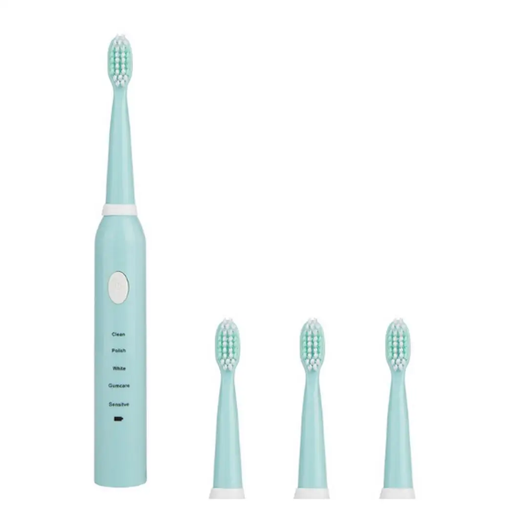 USB перезаряжаемая Водонепроницаемая электрическая зубная щетка очищающий