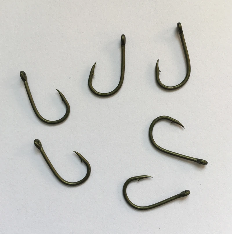 50 шт. Boilie Wide Gape Hook Matt Black/Camo Green с тефлоновым покрытием-химически заточенный-PTFE покрытие для ловли карпа