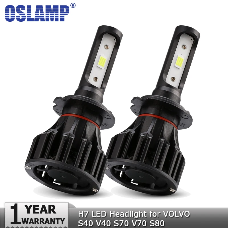 Oslamp H7 светодиодный лампы для передних фар Hi lo Луч 72 W фары 8000LM автомобильные