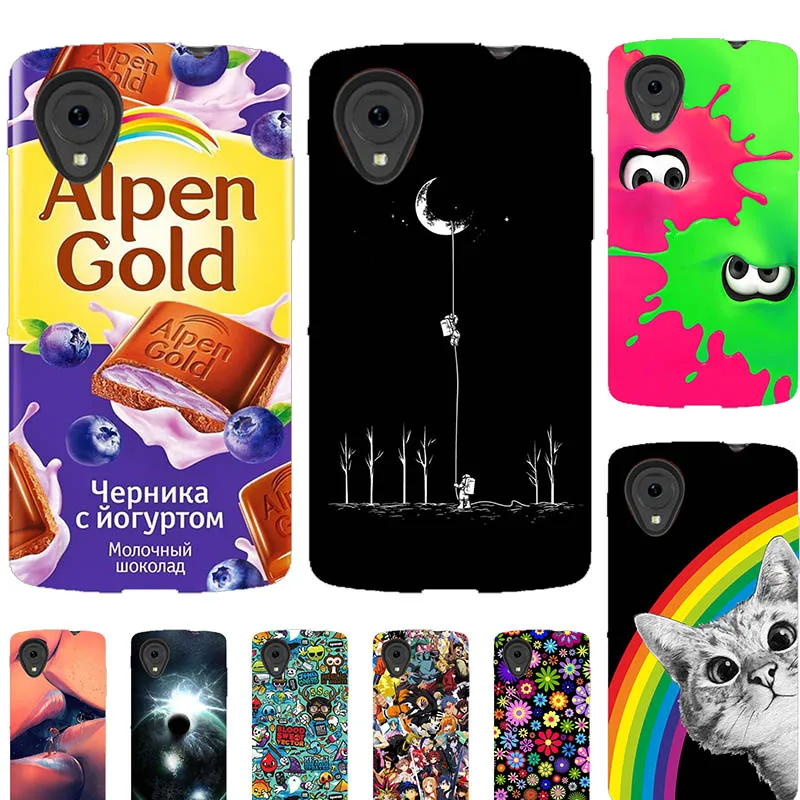 Lovely Fashion Cat Printing Case For LG Nexus 5 Google E980 Nexus5 Cover Relief Cartoon Design Funda Soft Phone Skin Coque | Мобильные