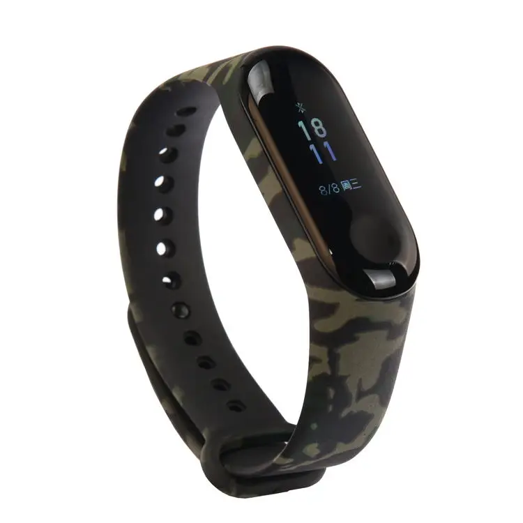 Для Xiaomi Mi Band 4 3 браслет SmartWrist силиконовый ремешок на запястье Замена 10 шт