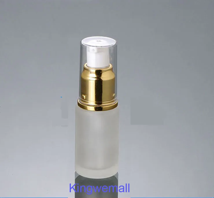 300pcs/lot 20ml frost glass Lotion bottle 20cc with gold lotion pumps | Красота и здоровье