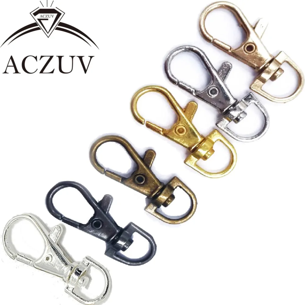 200pcs 38mm Metal Swivel Lobster Clasp Snap Hook for Keychains Purse Chain Handbag Buckles DIY Accessories SLC018