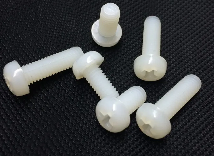 Нейлоновые пластиковые винты с круглой головкой поперечной M4X5 M4X6 M4X8 M4X10 M4X12