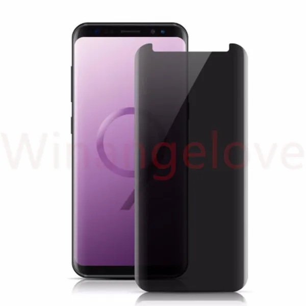 50 шт. S9 Plus конфиденциальное стекло для Samsung Galaxy чехол дружественный
