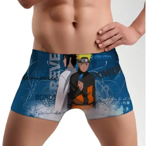 style6 Naruto Yuzhi Bozo помогает мужчинам в нижнее белье со свободными шортами, плоскими штанами и мультяшными рисунками - Цвет: style6