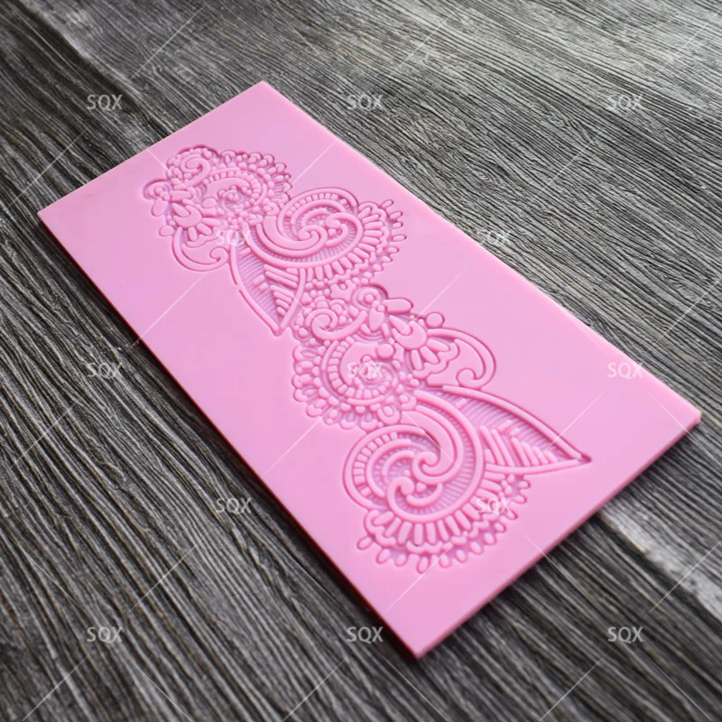 Красивая силиконовая форма для торта с Фениксом кружевная Цветочная Форма