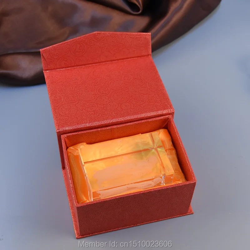 3D лазерный хрустальный религиозный Хрустальный декор статуи Будды Бумажный