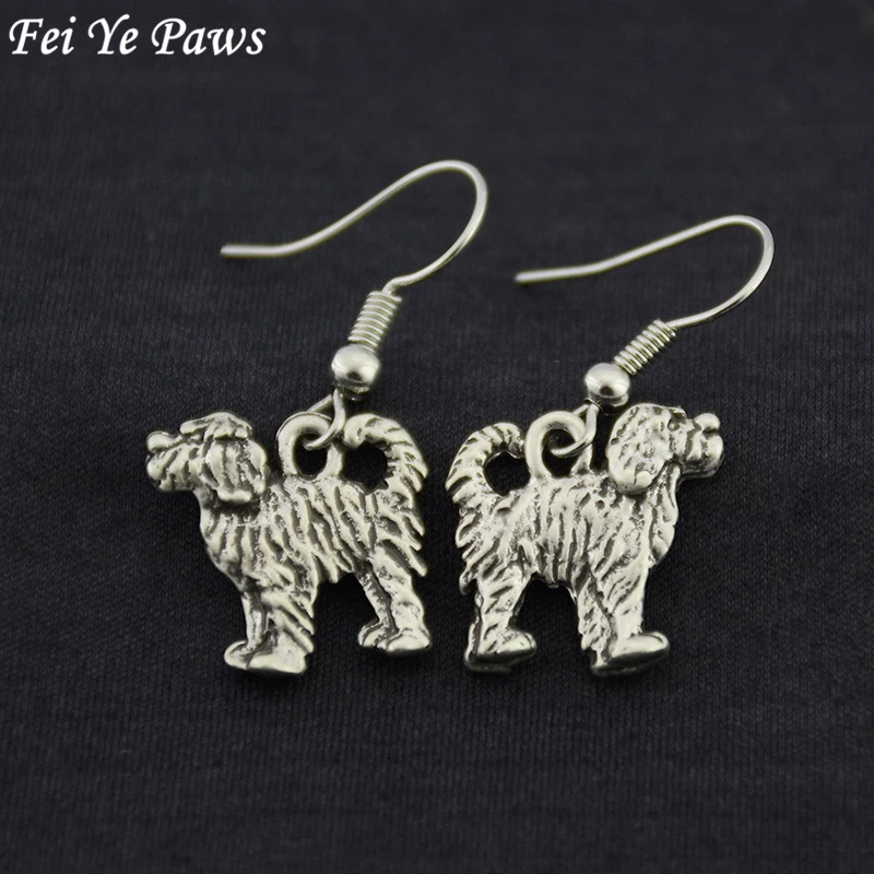 

Portuguese Water Dog Drop Earrings Brinco Boho Long Statement Animal Earrings For Women Earings fashion Jewelry Best Friend Gift