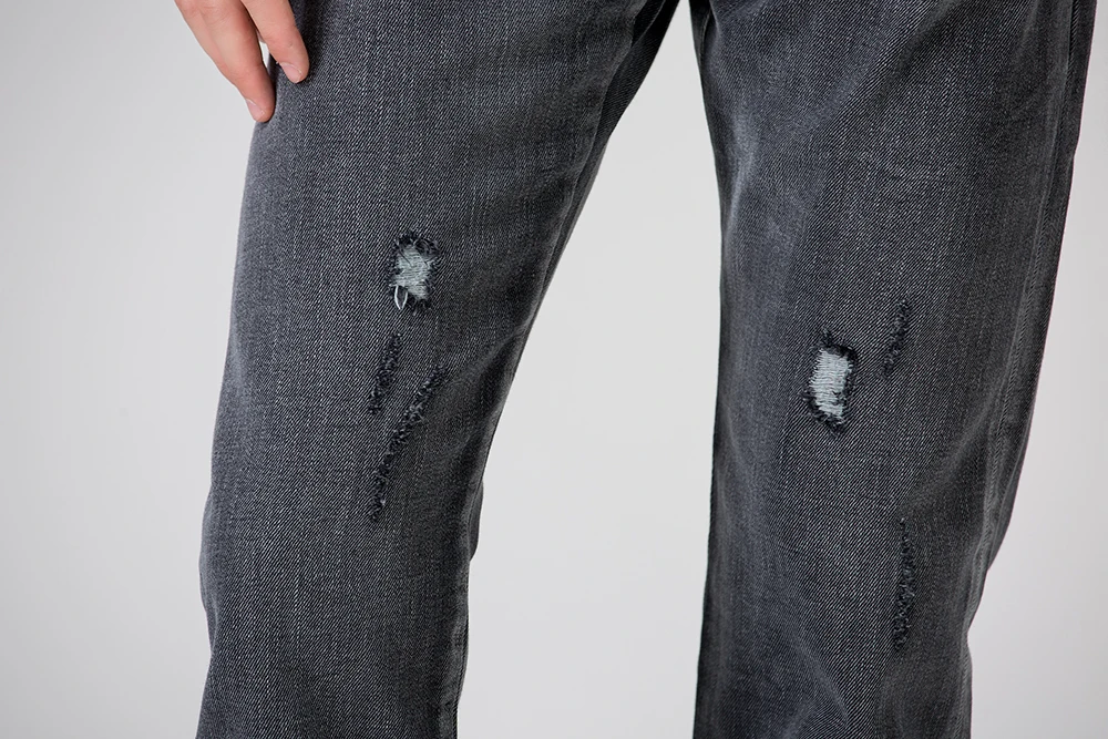 Benevolent обезьяна зимние джинсы для мужчин selvedge деним Хлопок Винтаж Свободные отверстие мода Корейская версия брюки с широким