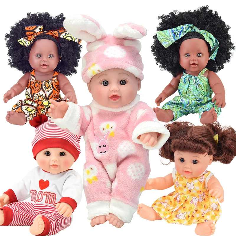 12 дюймов! Boneca bebek baby doll reborn black oyuncak gudetama girl силиконовый мягкий винил lalka реалистичные живые игрушки подарок на день рождения