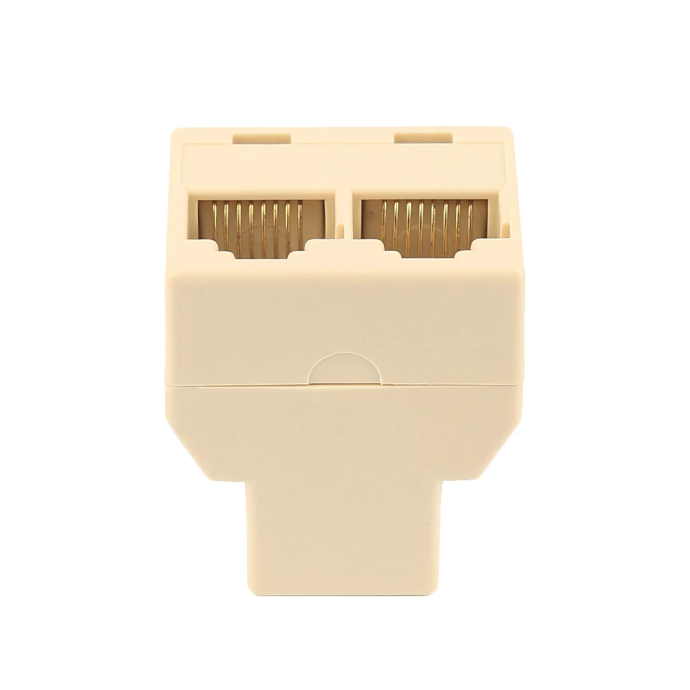 Разветвитель RJ45 1 шт. 2 гнезда 3 порта кабель разъем Ethernet сеть для ПК ноутбука