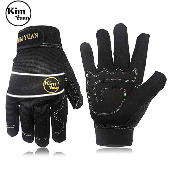 

Рабочие перчатки KIM YUAN Mechanic общего назначения, дышащие нескользящие/износостойкие перчатки для сенсорного экрана, перчатки для склада, M