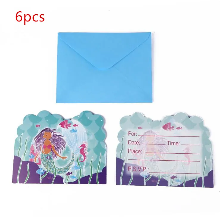 6 шт./лот Новое поступление милая коробка для Конфета &quotРусалка&quot украшение на