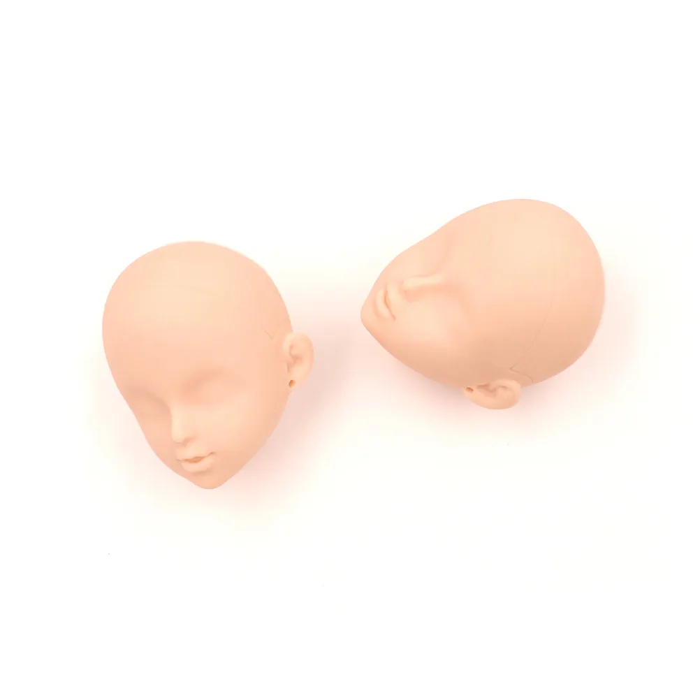2 шт. мягкие Пластик практика макияж Головы Куклы для куклы 1/6 Kurhn BJD кукла
