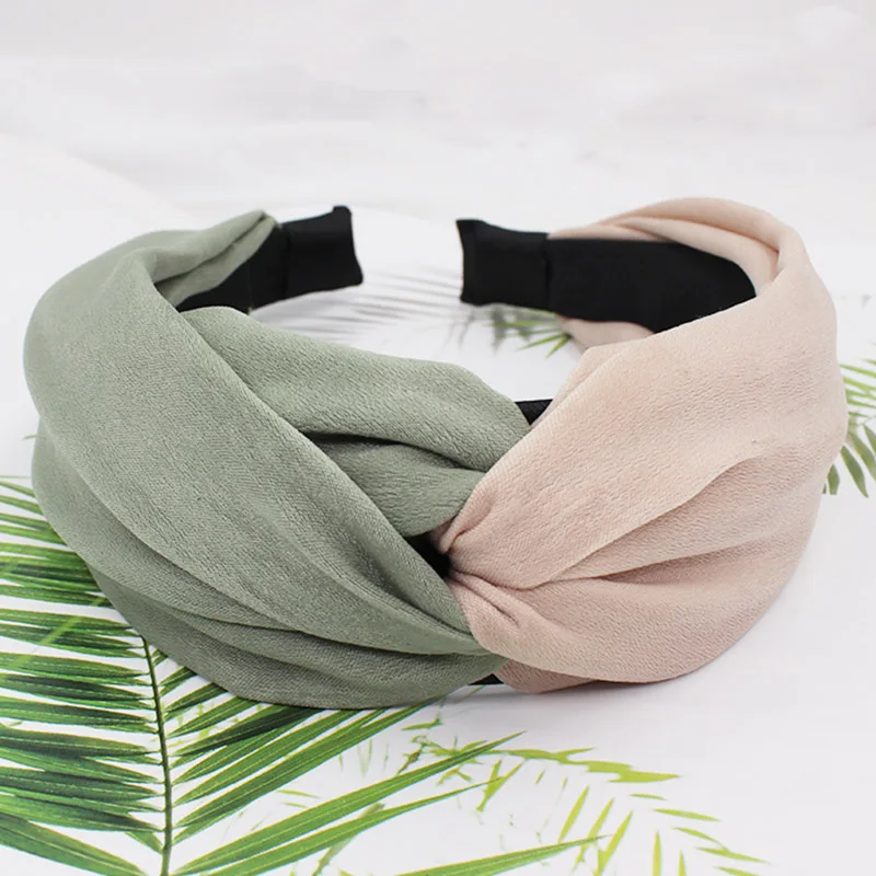 Altobefun Contrast Color Knotted Hair Band for Girl Women Accessories Headbands Hairbands Ladies Female Headwear HAB001 |