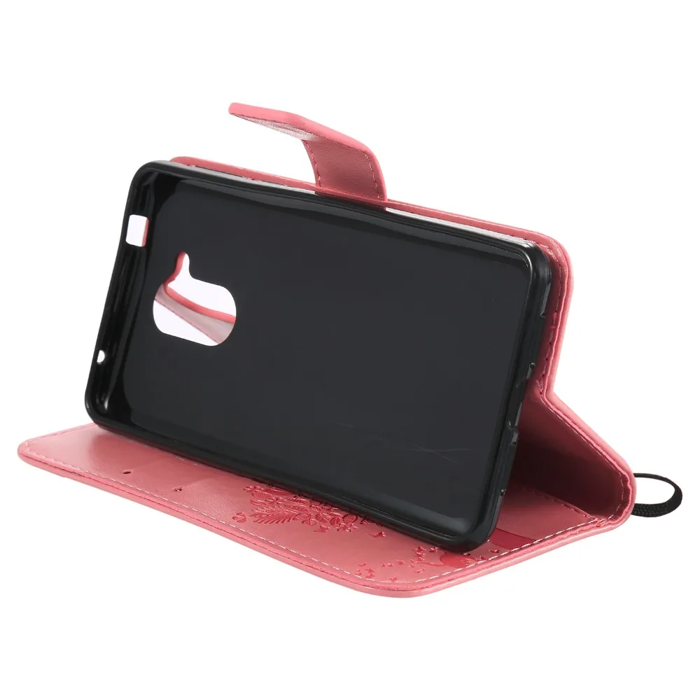 Роскошный флип-чехол для Huawei Y3 2017 кожаный + Мягкий силиконовый чехол-кошелек