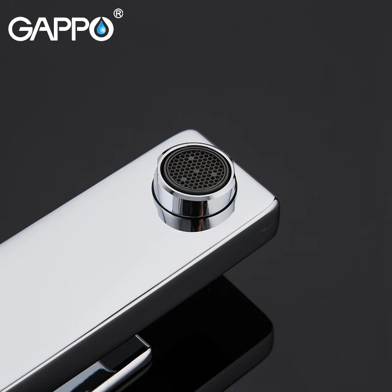GAPPO Basin Faucet griferia faucet tap bathroom basin mixer chrome deck mounted waterfall brass water taps g1018 | Обустройство дома