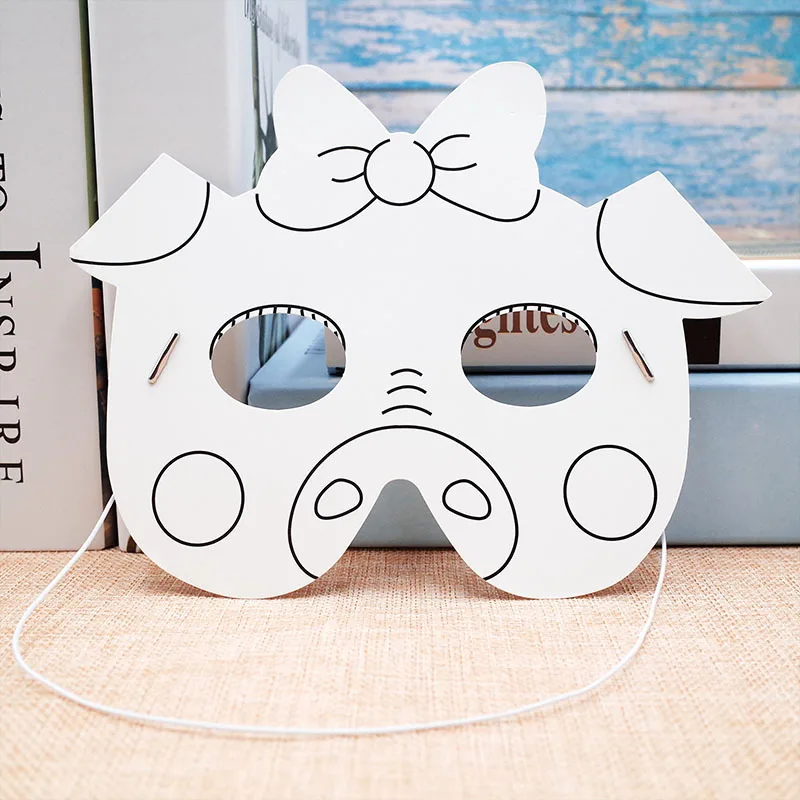 2 шт./лот детская одежда с мультяшными животными Маска игрушки Дети пустой маска