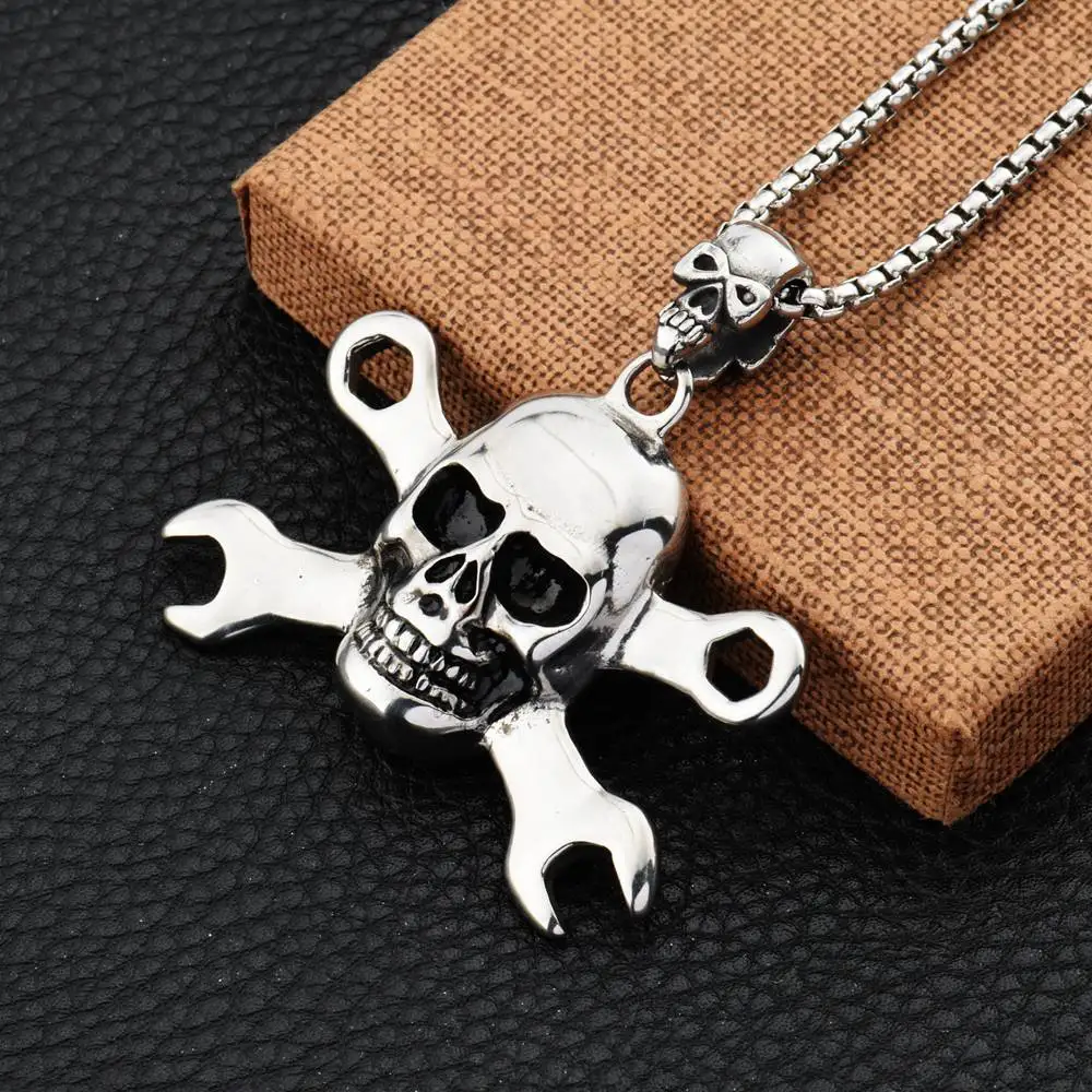 Новинка 2017 года в стиле хип-хоп goofan кулон Цепочки и ожерелья из нержавеющей ключ