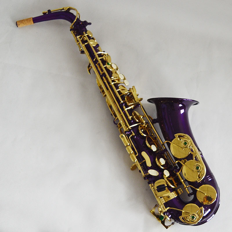 Королевский высококачественный альт-саксофон фиолетового цвета и Лакированный