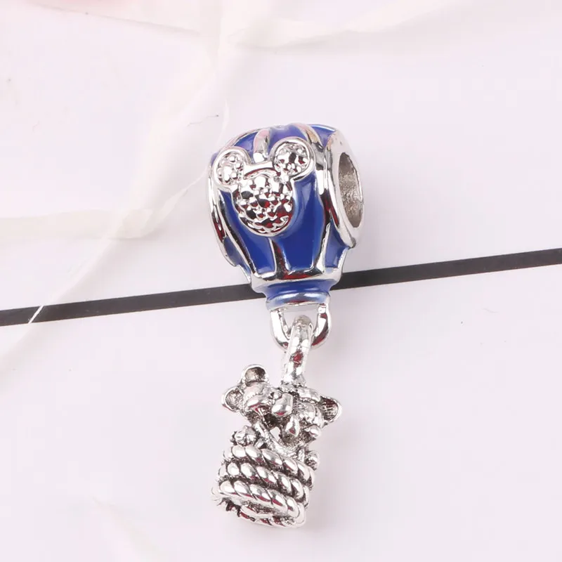 P-123 Браслет Pandora с бусинами,, сделай сам, подвески, весна, новинка, Дамбо, розовая божья коровка, багажные наушники, слон, ожерелье, подвеска - Цвет: P-123