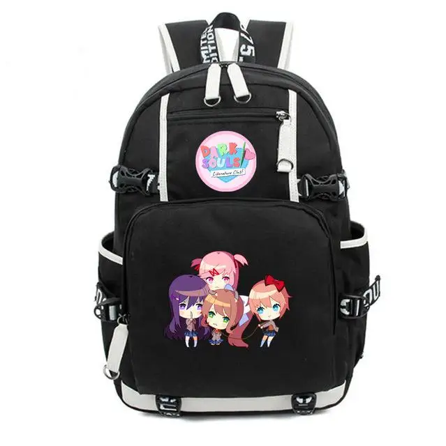 Новая игра Doki, клубный рюкзак, тканевый рюкзак для ноутбука, рюкзак для детей и подростков, mochila, школьная сумка с принтом, дорожная сумка - Цвет: 6
