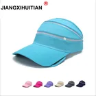 Козырёк выдвижной Женский, летняя Солнцезащитная шляпа без верха, быстросохнущая полиэфирная шляпа от УФ-лучей, пляжная кепка s, 2017