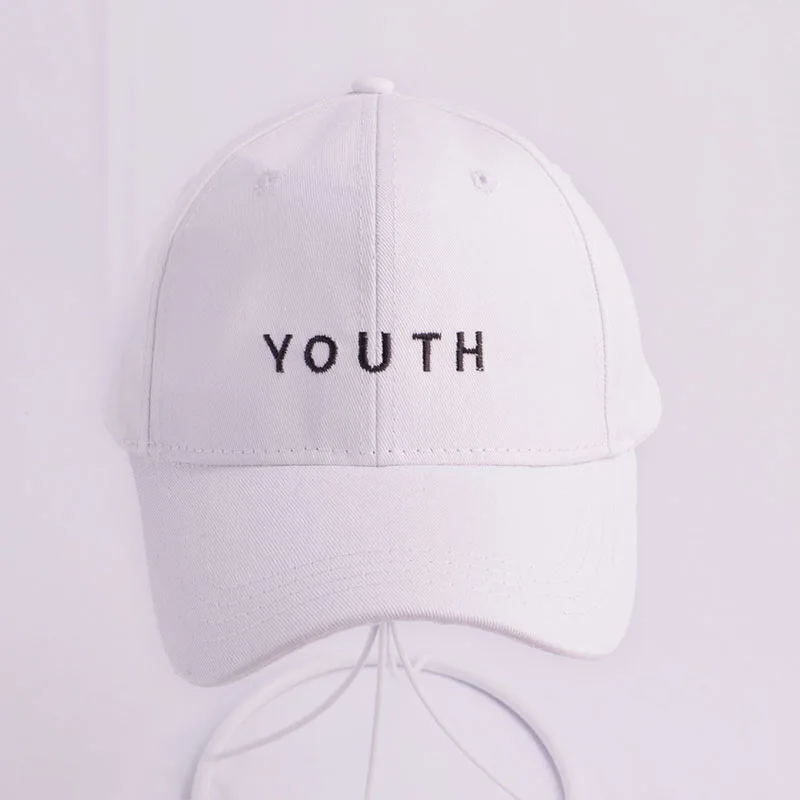 youth white Весенние бейсбольные кепки с вышитыми буквами, забавная бейсболка, мужские бейсболки, повседневные бейсболки Gorro Para Hombre - Цвет: youth white