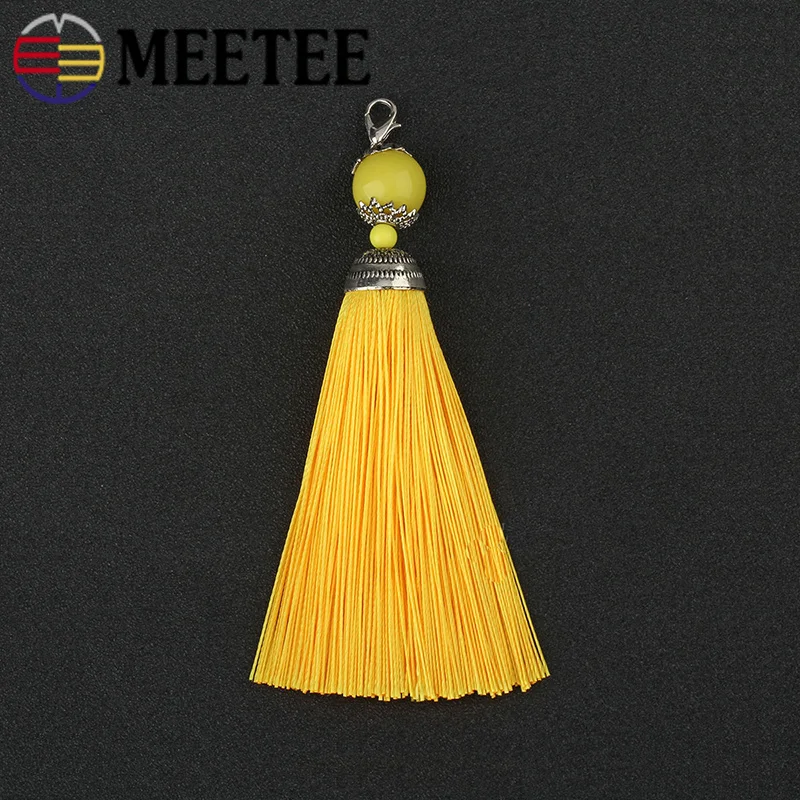 Meetee 5 шт. 11 см Разноцветные кисти Бахрома DIY Висячие занавес для ушей Одежда