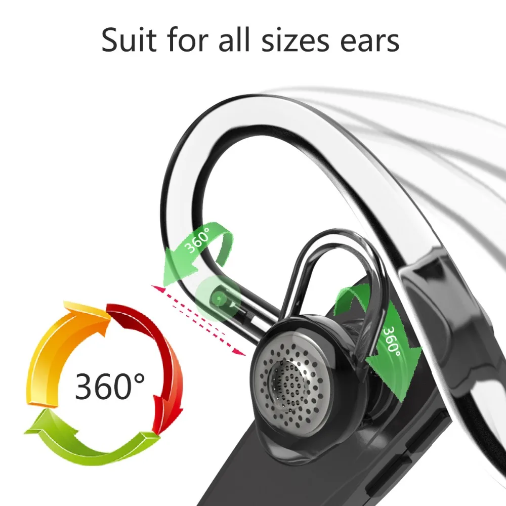 Гарнитура Bluetooth Беспроводной наушник V4.1 с выключателем и Шум снижение микрофоном