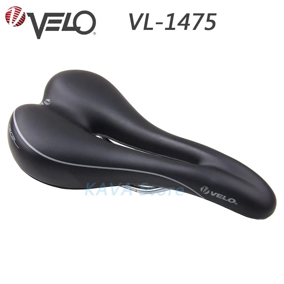 VL-1475 1 PCS Велоподушка для велосипеда из искусственной кожи, дышащая, удобная, с полым гелем, Полиуретановая, ударопрочная, для горного велосипеда, велосипедное седло, VL-1475, 1 шт - Цвет: VL-1475 1 PCS