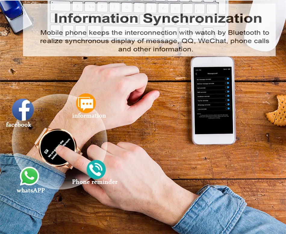 WISHDOIT умный браслет мужские спортивные Смарт-часы женские IP67 Водонепроницаемый фитнес-трекер пульсометр Монитор артериального давления шагомер