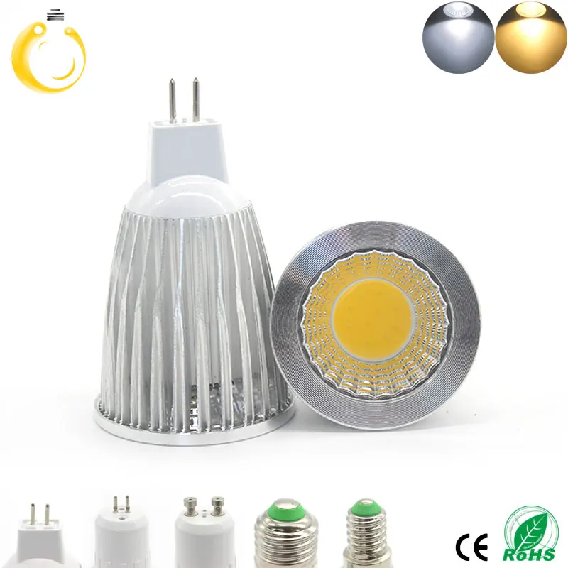 Новый высокомощный лампада Led MR16 GU5.3 COB 15 Вт 12 9 Диммируемый светодиодный Cob