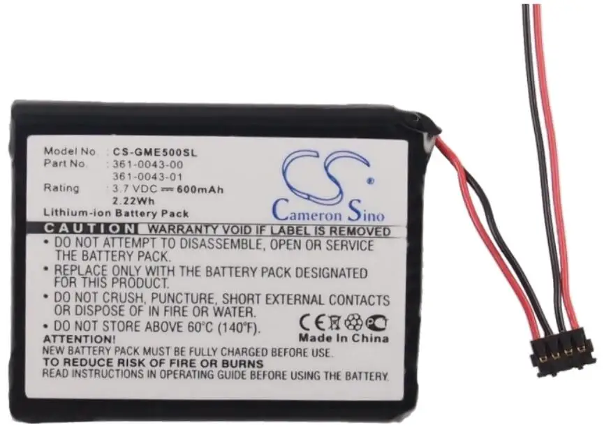 Аккумулятор Cameron Sino 600mah для GARMIN 010 01626 02 Edge 200 205 500 520 Explore ore 820 батарей|Аккумуляторы