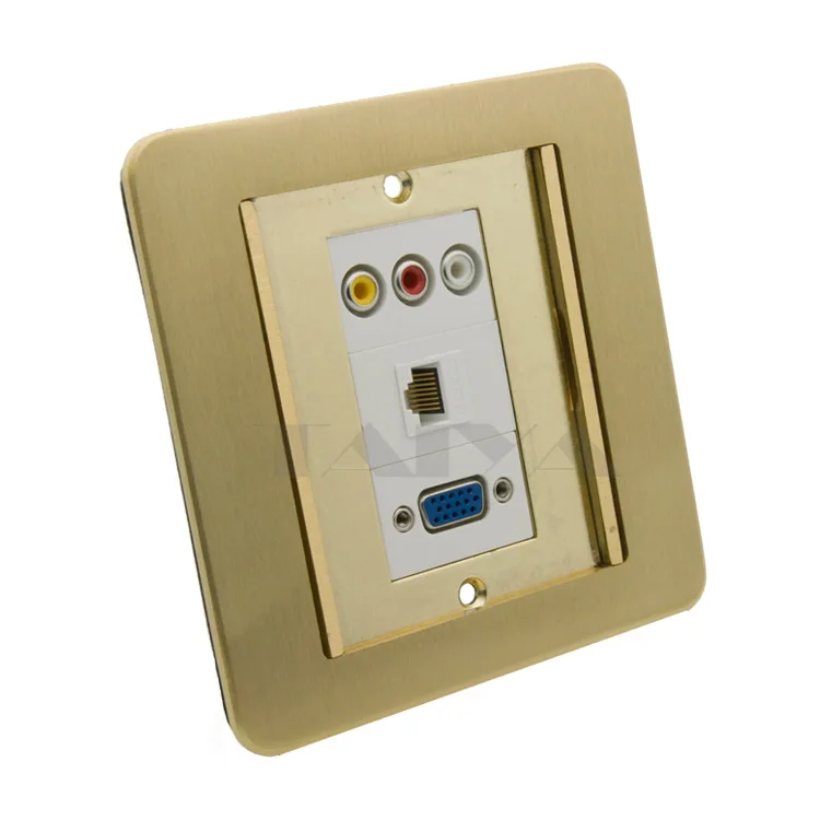 

Floor socket with VGA+3RCA+RJ45 support free design (Ground Socket)