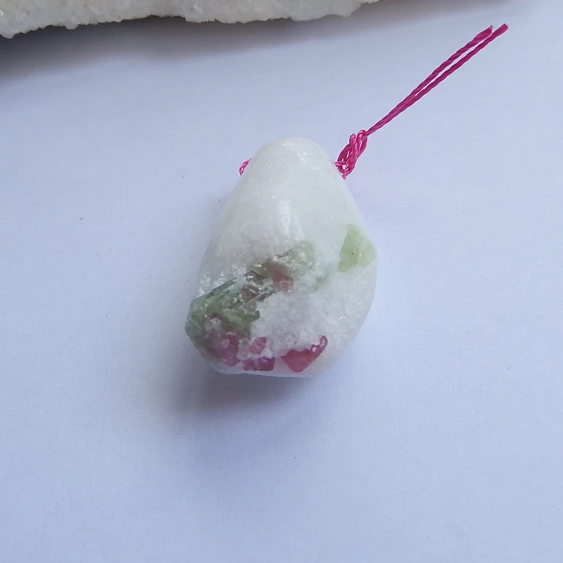 

Natural Stone Precious Drusy Ruby Side Drilled Beauty Pendant 31x17x14mm 10.52g