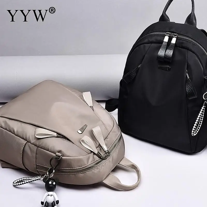 Черный рюкзак Оксфорд для девочек школьная сумка на плечо женские рюкзаки