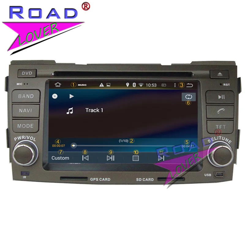 Roadlover Android 8 0 автомобильный DVD Автомобильный плеер радио для Hyundai Sonata 2009 2010 Стерео