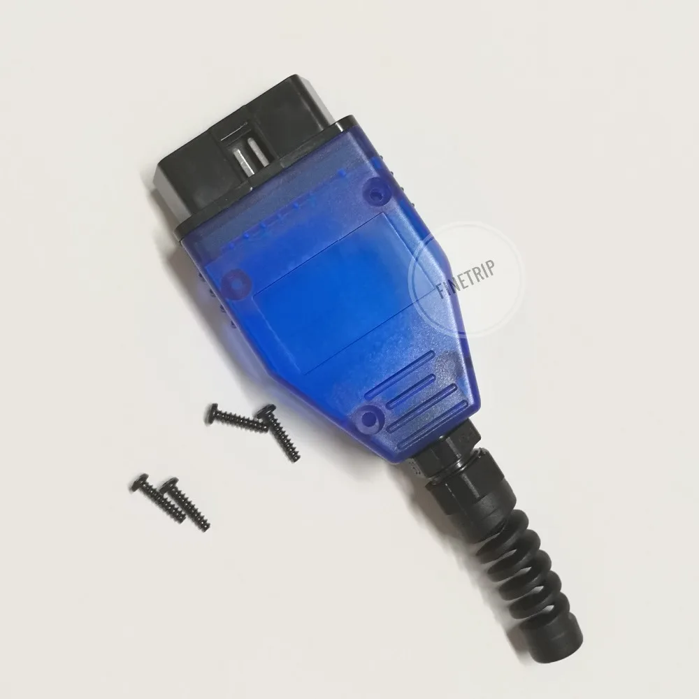 10 шт./лот FINETRIP OBD2 16Pin штекер разъема адаптера J1962 OBDII проводка оболочки прозрачный белый/синий/черный