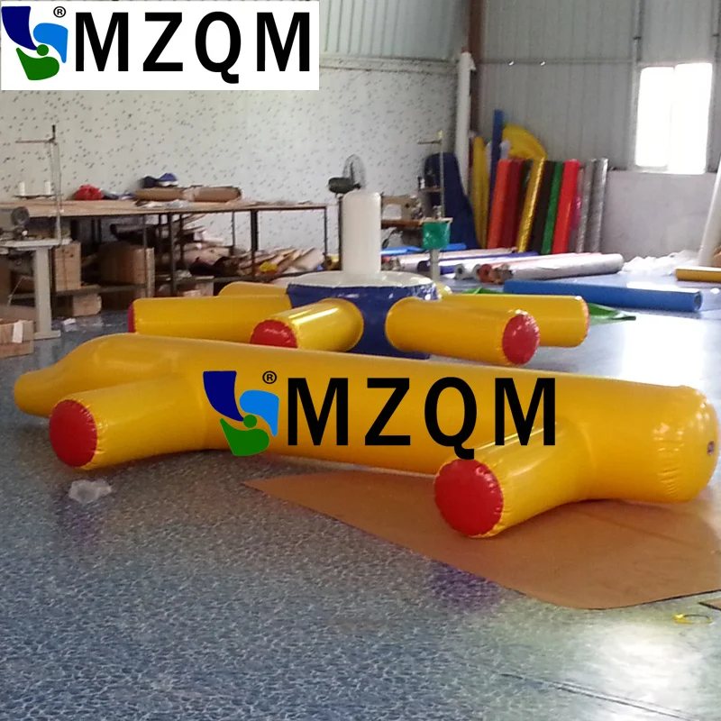 MZQM 2,4X1,75 м популярная надувная качалка для аквапарка надувные водные качели надувная, двойная качалка