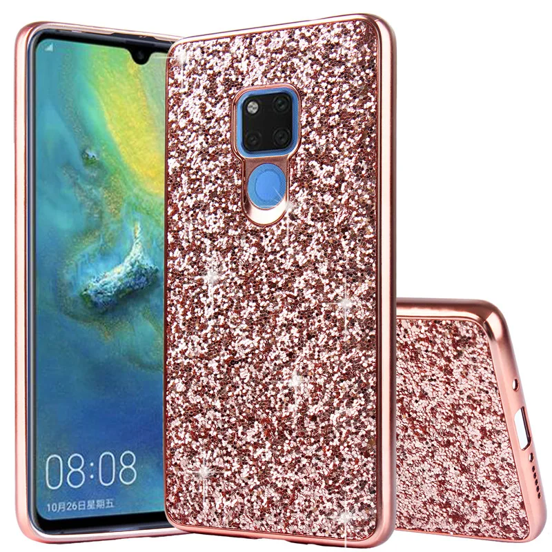 Модные сверкающая блестка чехол для телефона huawei P30 Pro Mate20 X Lite Nova 3i P20 lite рro